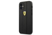 Mobile - Covers & Cases - Ferrari On Track PU Carbon Case for iPhone 12 mini - Black - 3700740479742