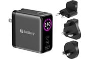 Mobile - Adapters & Chargers - Sandberg Travel Charger PD140W Display - 441-72