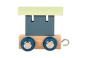 Träleksaker - Small Foot - Wooden Letter Train Polar - Wagon Blue Green - 12 pieces - 12565-display12
