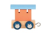 Träleksaker - Small Foot - Wooden Letter Train Polar - Wagon Salmon Pink Blue - 12 pieces - 12567-display12