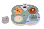 Pusselspel - Small Foot - Wooden 3D Animal Sounds Puzzle Safari Trä - 12756