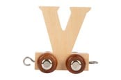 Träleksaker - Small Foot - Wooden Letter Train - V - 12 pieces - 7481-display12