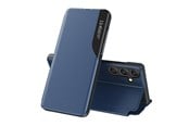 Mobile - Covers & Cases - Hurtel Eco Leather View Case Cover for Samsung Galaxy A24 4G with Flip Stand Blue - 9145576275726