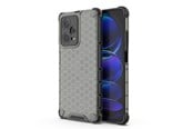 Mobile - Covers & Cases - Hurtel Honeycomb Case for Xiaomi Redmi Note 12 Pro+ Armored Hybrid Cover Black - 9145576277737