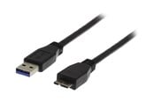 USB-kabel - Deltaco USB3-005 - USB cable - USB Type A to Micro-USB Type B - 50 cm - USB3-005S