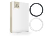 Andra mobiltillbehör - Tech-Protect MagMat MagSafe Universal Magnetic Ring - Black / Silver (2 pcs) - 9589046921544