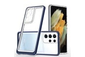 Mobile - Covers & Cases - Hurtel Clear 3in1 Case for Samsung Galaxy S23 Ultra Silicone Cover with Frame Blue - 9145576272725