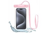 Mobile - Covers & Cases - Tech-Protect Waterproof Case UWC7 Waterproof Cover for Devices up to 6.9" - Pink - 9589046924521