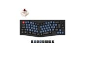 Tangentbord - Keychron Q8 QMK Wired 65% Alice Layout - Gateron G Pro Brown - Ergonomiskt tangentbord - Nordisk - Svart - Q8-M3-BO