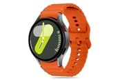 Smartwatch - Accessories - Tech-Protect Silicone Sport Strap for Samsung Galaxy Watch 4 / 5 / 5 Pro / 6 / 7 / FE - Orange - 5906302313457