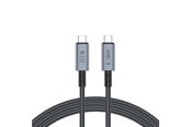 USB-kabel - Tech-Protect UltraBoost Max USB-C 4.0 / USB-C 4.0 PD 240W 8K 40Gbps 2m Cable - Grey - 5906302308996