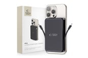 PowerBank - Tech-Protect LifeMag PB31 Power Bank with MagSafe 10000mAh 15W USB-C / USB-A / Built-in USB-C / Lightning Cables - Black PowerBank - Svart - 10000 mAh - 5906302309269