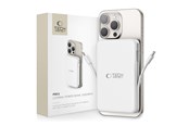 PowerBank - Tech-Protect LifeMag PB31 Power Bank with MagSafe 10000mAh 15W USB-C / USB-A / Built-in USB-C / Lightning Cables - White PowerBank - Vit - 10000 mAh - 5906302309276