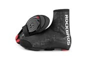 Cykeltillbehör - Rockbros LF1081 Windproof Waterproof Shoe Covers 42-46 cm - Black - Rockbros-LF1081-L