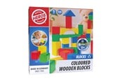 Byggset - Heros Blocks Coloured wooden blocks 50pcs compact - HE0002