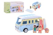 Träleksaker - Jouéco Retro beach van with accessories - 263-80154
