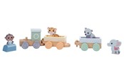 Träleksaker - Jouéco The Wildies Family Trainset with animals - 263-80088