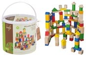 Träleksaker - Jouéco Wooden blocks 100 pcs - 263-80019