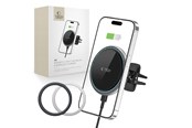 Mobile - Adapters & Chargers - Tech-Protect A2 Car Phone Holder with MagSafe 15W Inductive Charger for Air Vent - Blackmo - 9589046926730