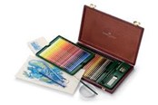 Skriv- och ritverktyg - Faber-Castell Albrecht Durer Watercolor Pencils Wood Case of 48 Accessories - 117506