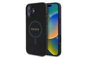 Mobile - Covers & Cases - GUESS Saffiano Classic Logo MagSafe case for iPhone 16 - black - 3666339342401
