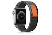 Smartwatch - Accessories - Tech-Protect Nylon Strap for Apple Watch 4 / 5 / 6 / 7 / 8 / 9 / SE / Ultra 1 / 2 (42/44/45/49 mm) - Black & Orange - 9490713929742