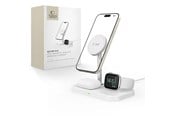 Mobile - Adapters & Chargers - Tech-Protect QI15W-A22 Inductive MagSafe Charger with 3in1 MagSafe Stand for Smartphone / Apple Watch / AirPods - White - 9490713930977