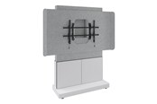 Väggfäste, AV-Möbel - Middle Atlantic Forum stand - for display stand - 3 bay light finish - designer white white silver grey - TAA Compliant - Max - recommended for - FM-DS-6675FS-D8W