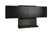 Väggfäste, AV-Möbel - Middle Atlantic Forum stand - for 2 LCD displays / video conference system - 66" 3 bay dark finish - asian night black charcoal grey - TAA Compliant - Max 136 kg - recommended for 65" - FM-DS-6675FS-HA3B