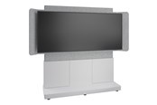 Väggfäste, AV-Möbel - Middle Atlantic Forum stand - for LCD display / video conferencing system - 66" 3 bay light finish - designer white silver grey white - TAA Compliant - Max 102 kg - recommended for 81" - FM-DS-6675FS-KD8W