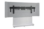 Väggfäste, AV-Möbel - Middle Atlantic Forum stand - for LCD display / video conferencing system - 66" 3 bay light finish - designer white silver grey white - TAA Compliant - Max 102 kg - recommended for 105" - FM-DS-6675FS-LD8W