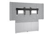 Väggfäste, AV-Möbel - Middle Atlantic Forum stand - for LCD display / video conferencing system - 66" 3 bay light finish - designer white silver grey white - TAA Compliant - Max 68 kg - recommended for 80"-85" - FM-DS-6675FW-ED8W