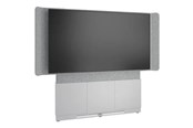 Väggfäste, AV-Möbel - Middle Atlantic Forum stand - for LCD display / video conferencing system - 66" 3 bay light finish - designer white silver grey white - TAA Compliant - Max 68 kg - recommended for 100" - FM-DS-6675FW-FD8W