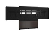 Väggfäste, AV-Möbel - Middle Atlantic Forum stand - for 2 LCD displays / video conference system - 66" 3 bay dark finish - asian night charcoal grey black - TAA Compliant - Max 136 kg - recommended for 75" - FM-DS-6675FW-JA3B