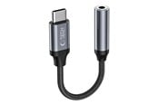 USB-kabel - Tech-Protect UltraBoost USB-C Adapter / Mini Jack 3.5mm - Black - 9490713929667
