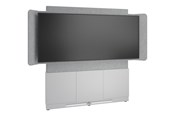 Väggfäste, AV-Möbel - Middle Atlantic Forum stand - for LCD display / video conferencing system - 66" 3 bay light finish - designer white silver grey white - TAA Compliant - Max 102 kg - recommended for 81" - FM-DS-6675FW-KD8W