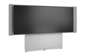 Väggfäste, AV-Möbel - Middle Atlantic Forum stand - for LCD display / video conferencing system - 66" 3 bay light finish - designer white silver grey white - TAA Compliant - Max 102 kg - recommended for 105" - FM-DS-6675FW-LD8W