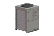 Rack chassis - Schneider Electric APC InRow - air-conditioning cooling split system condensing unit - 30 kW dual feed - ACCU301D