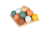 Babyleksaker - Small Foot - Wooden Montessori Ball Sorting Game - 12815