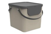 Rengöring - rotho Albula - recycling bin - 40 L - plastic - cappuccino - 24 Miesiace Gwarancji