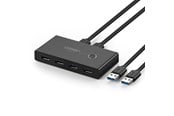 USB Hub - UGREEN switch box HUB switch 4x USB 3.2 Gen 1 USB splitter for two computers black (US216 30768) USB Hub - USB 3.2 - 6957303837687