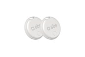 Andra mobiltillbehör - SBS Track My Circle locator compatible with Apple Find My set of 2 - white - TEFINDTAGAP2SET