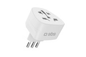 Övriga kablar - SBS IT Travel Adapter - Universal - White - TEADAPTITWORLD