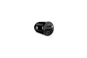 Mobile - Adapters & Chargers - Puro Mini 30W Power Delivery 2 x USB-C Car Charger - Black - FCMCHUSBCC30WBLK
