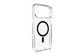 Mobile - Covers & Cases - Puro Lite Mag TPU+PC Case Compatible with MagSafe for iPhone 17 Pro - Transparent with Black Ring - PUIPC17P63LITEMBLK