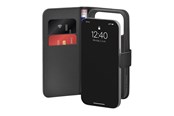 Mobile - Covers & Cases - Puro Wallet Stand Case for iPhone 17 Pro Made of Eco-Leather with a Flap Wallet and Stand Function - Black - PUIPC17P63BOOKC8BLK