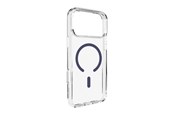 Mobile - Covers & Cases - Puro Lite Mag TPU+PC Case Compatible with MagSafe for iPhone 17 Pro Max - Transparent with Blue Ring - PUIPC17P69LITEMDKBL