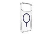 Mobile - Covers & Cases - Puro Lite Mag TPU+PC Case Compatible with MagSafe for iPhone 17 Pro - Transparent with Blue Ring - PUIPC17P63LITEMDKBL