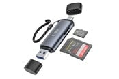 USB Hub - Tech-Protect UltraBoost SD / micro SD card reader with USB-C / USB-A connectors - grey USB Hub - USB 3.0 - 4 porte - Grey - 9490713934685