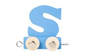 Träleksaker - Small Foot - Wooden Letter Train Blue - S - 12 pieces - 10369-display12